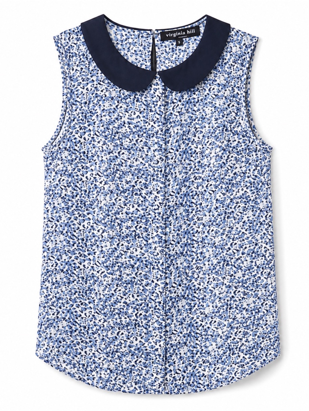 Virginia Hill Peter Pan collar top, size small